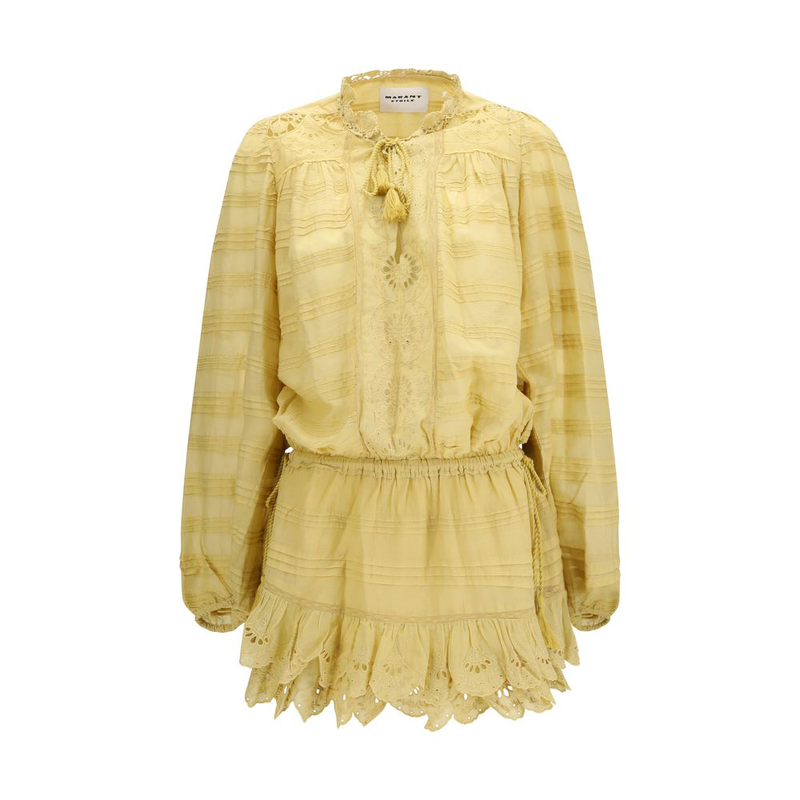 Bicolor cotton casual dress-null