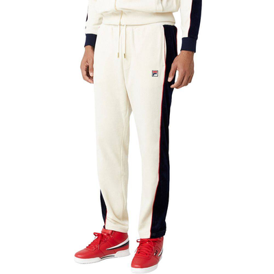 Fila cima mens track pant, Beige / Navy, medium