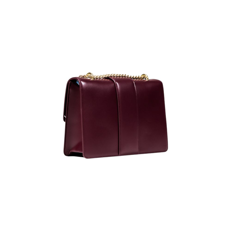Bordeaux polyester handbag-null
