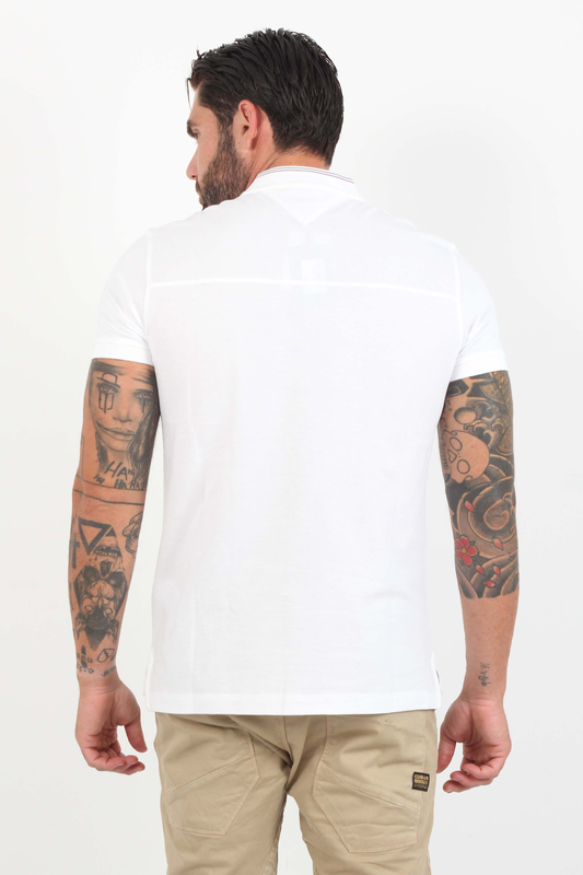 Rwb baseball collar slim polo-null