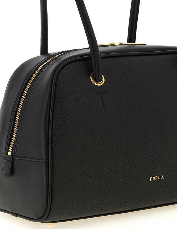 Black calfskin handbag-null