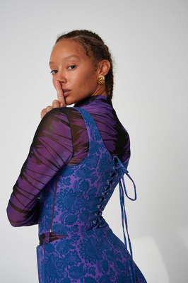 Trilogy serenity boustier, Purple, medium