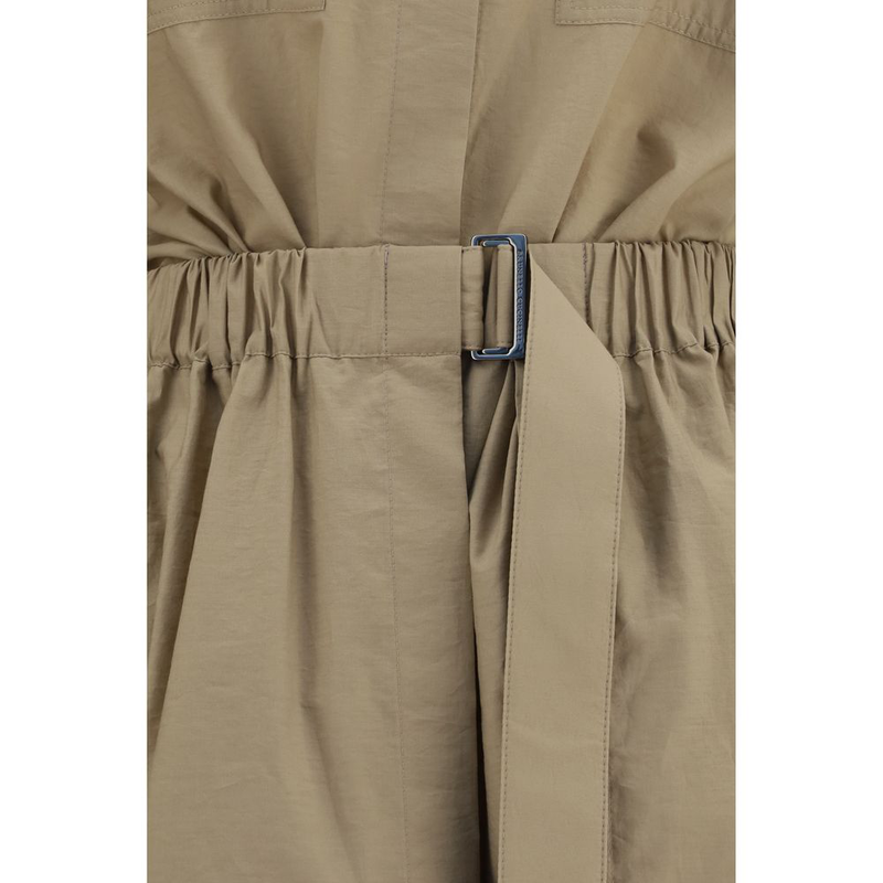 Beige cotton casual dress-null