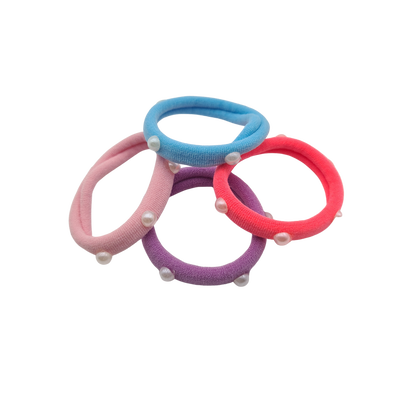Children hair accessories elastic with purls, , medium