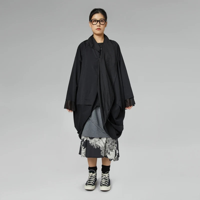 125109 cardigan asymmetric, Black, medium
