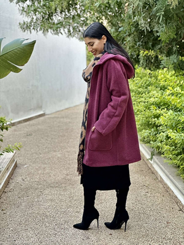 Hoodie coat with zip image number null
