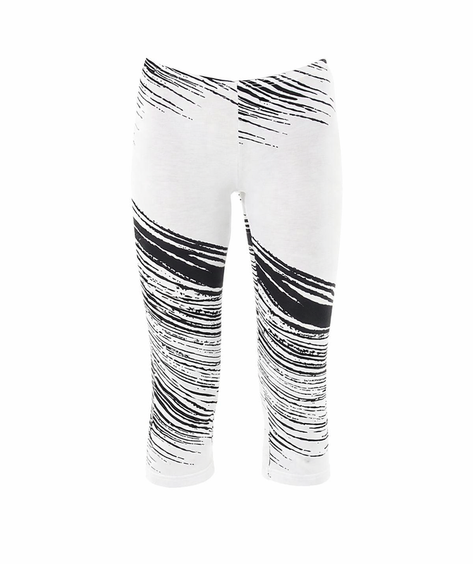Cropped print leggings-null