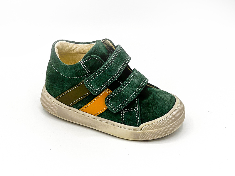 Naturino gazer green sneakers with suede and leather nat12f image number null