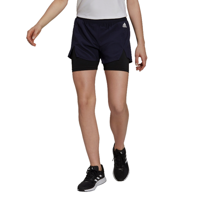 Adidas w 2in1 short, Legink/white, medium