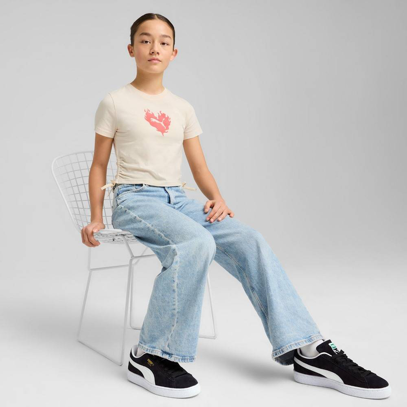 Flaming love knotted t-shirt g-null