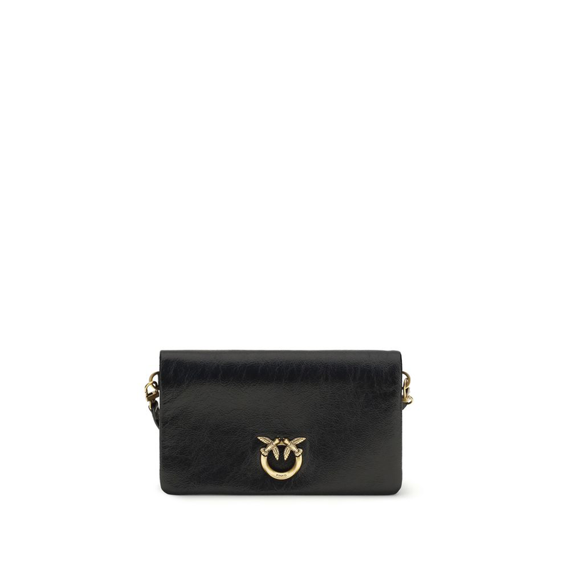 Black calf leather bos taurus shoulder bag-null