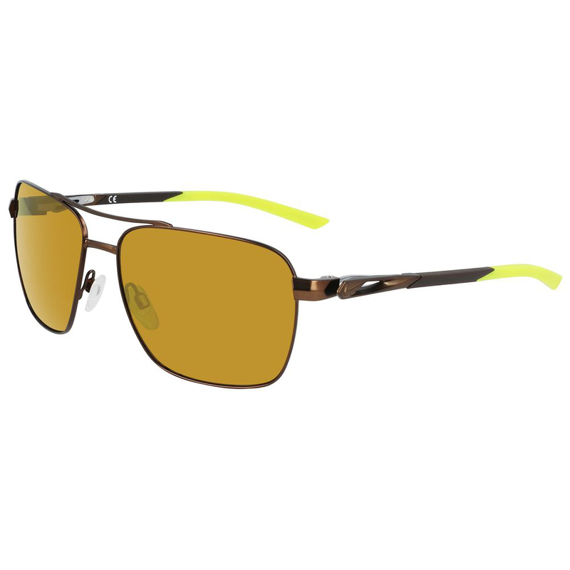 Brown metal sunglasses-null