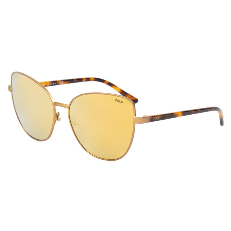 Brown metal sunglasses-null