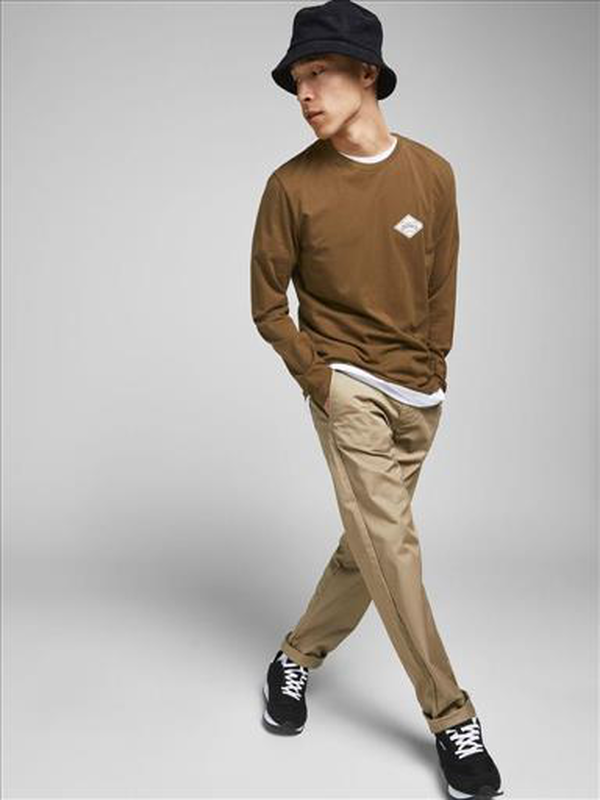 Jack & jones jorarchie branding tee ls crew neck-null