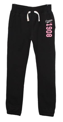 Slim sweat girls pant, Black, medium