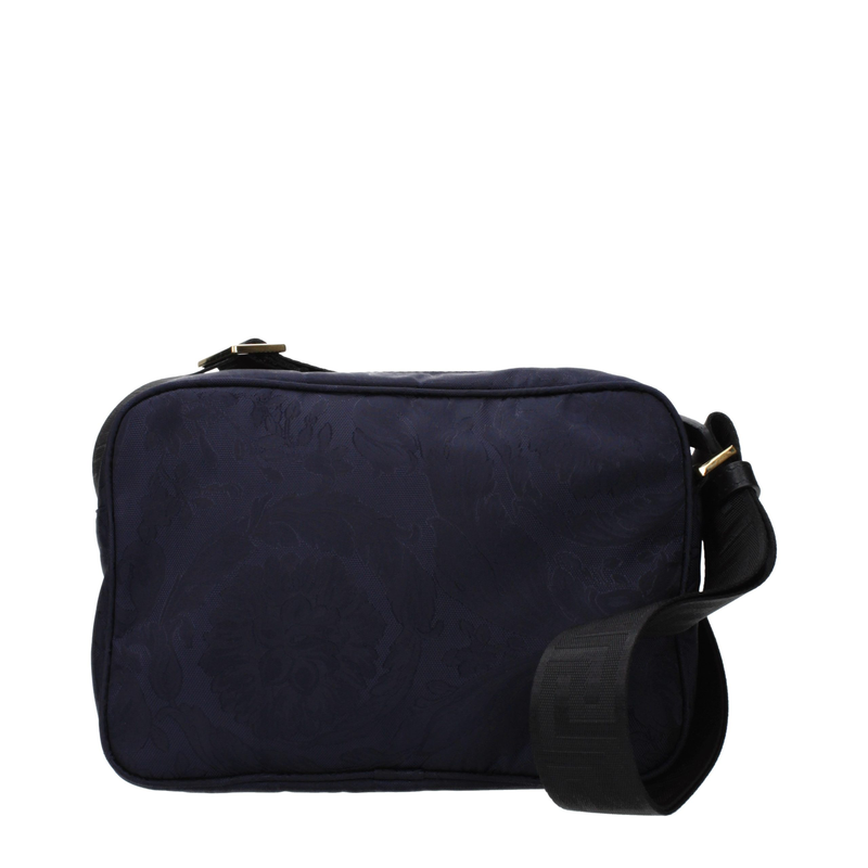 Blue fabric crossbody bag-null