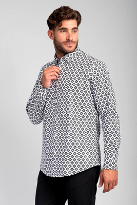 Shirt 100cot 800-2223-015, White, medium