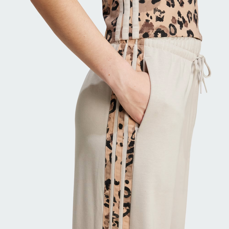 Adidas animal print 3-stripes open hem pants jm1841-null