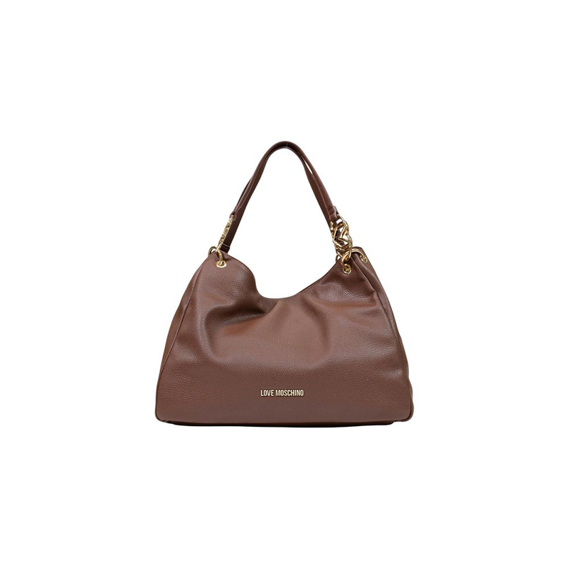 Brown polyethylene handbag-null