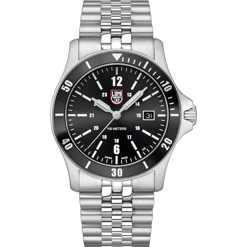 Gray stainless steel sport watch-null