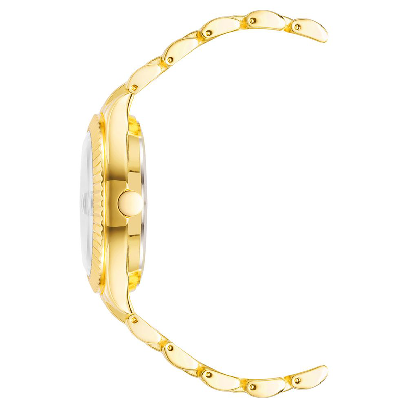 Gold metal dress watch-null