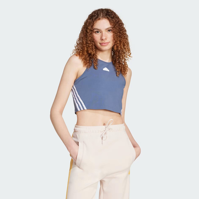 Womens fi 3stripes tank, Blue, medium