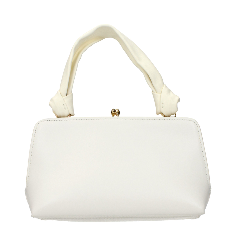 White leather handbag-null