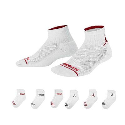 Nike jordan jordan legend ankle 6pk, White, medium