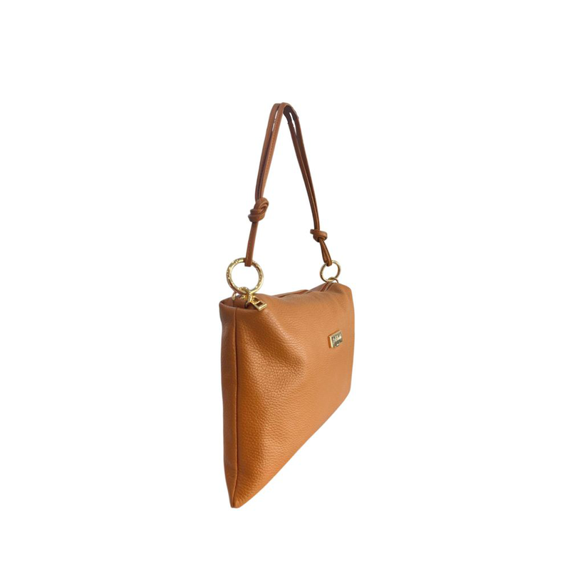Brown leather women bag-null