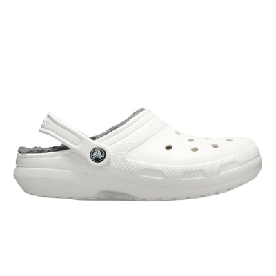 Classic lined clog, White / Grey, medium