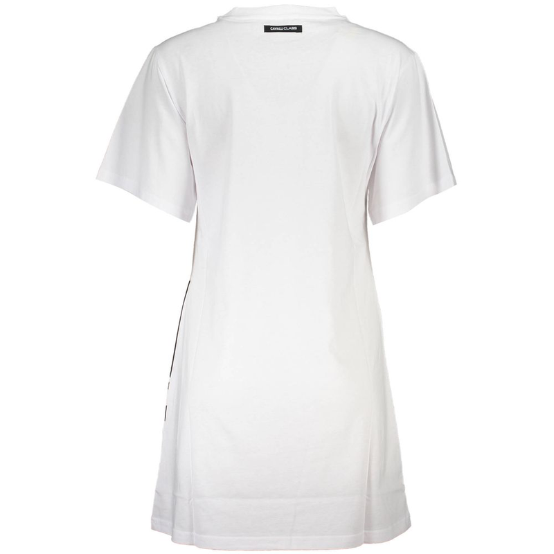 White cotton women dress-null