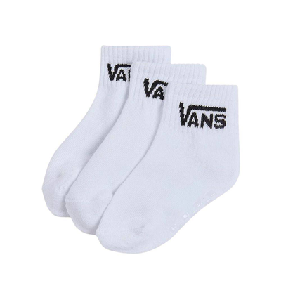Infant classic half crew socks (3 pairs), White, medium