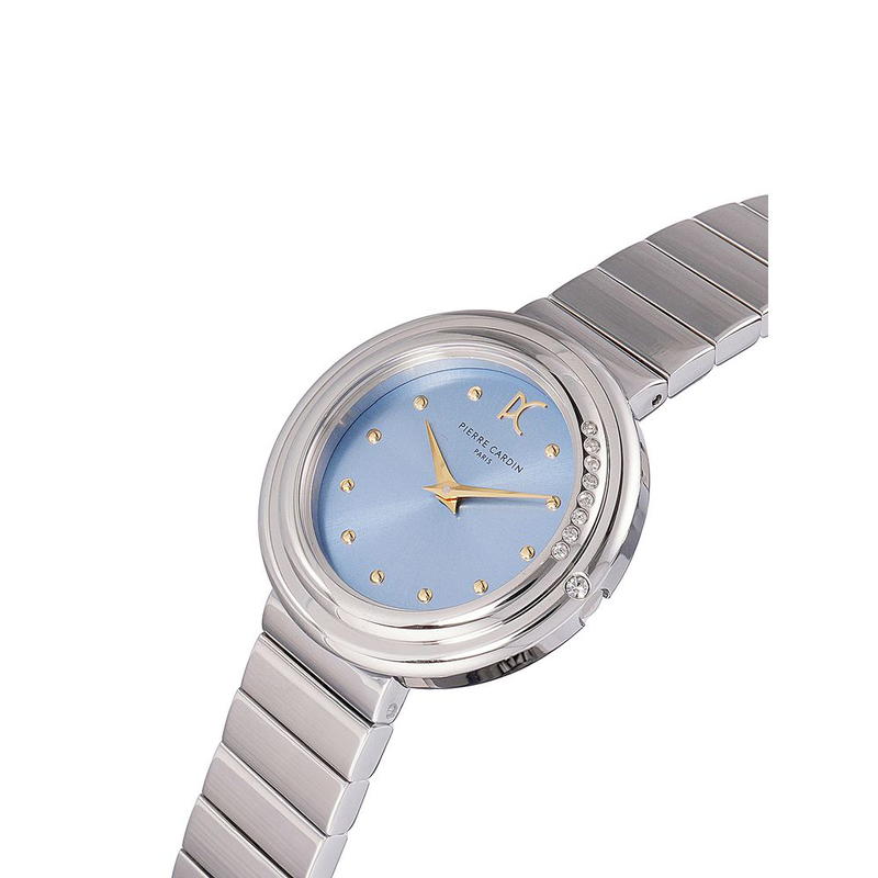 Gray stainless steel dress watch-null
