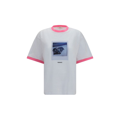 White cotton t-shirt, White, medium