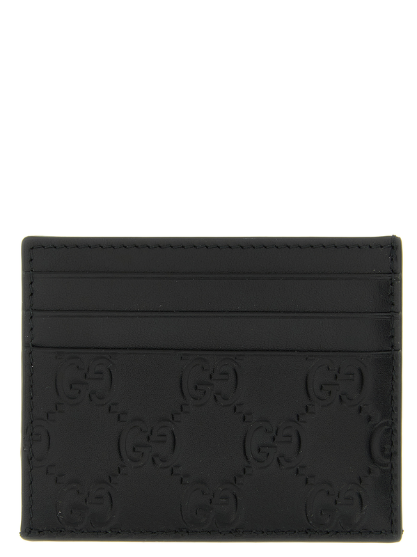 Black calfskin cardholder-null