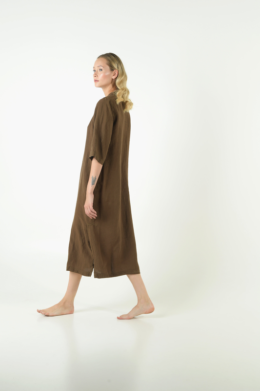 Jasmine linen dress image number null