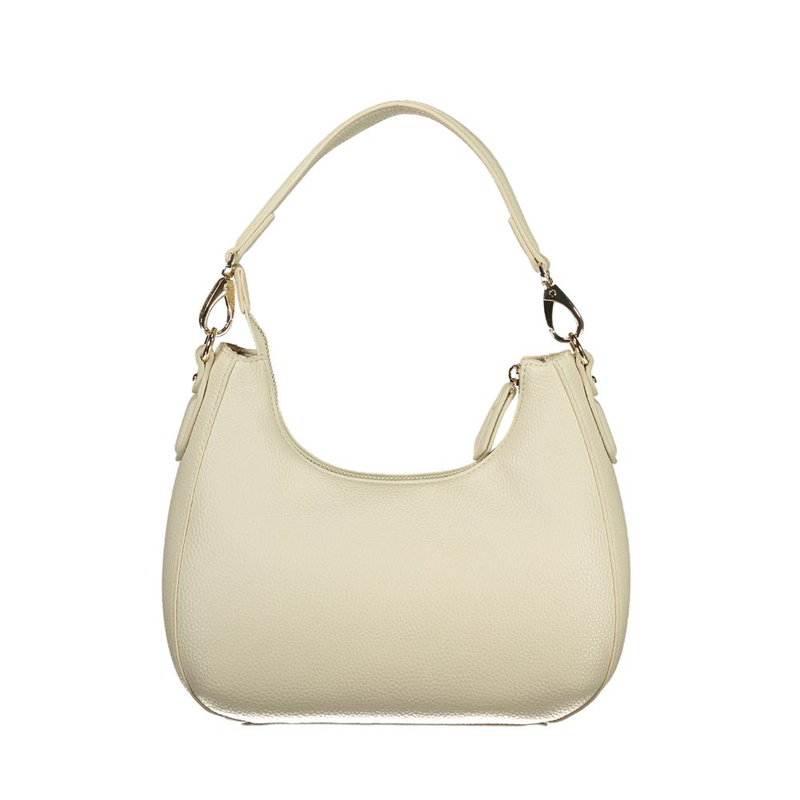 Beige polyurethane women handbag-null