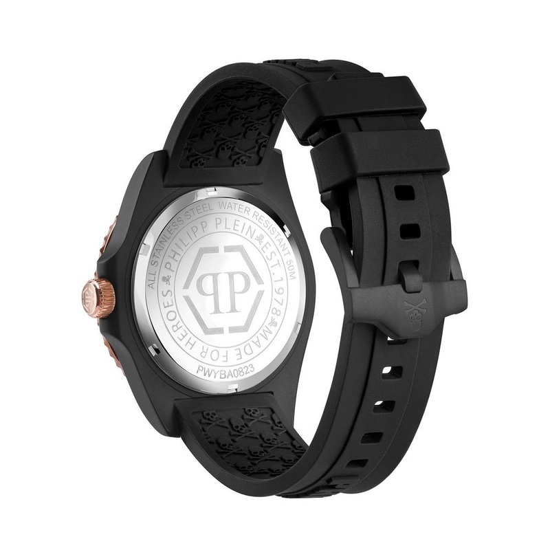 Black synthetic sport watch-null
