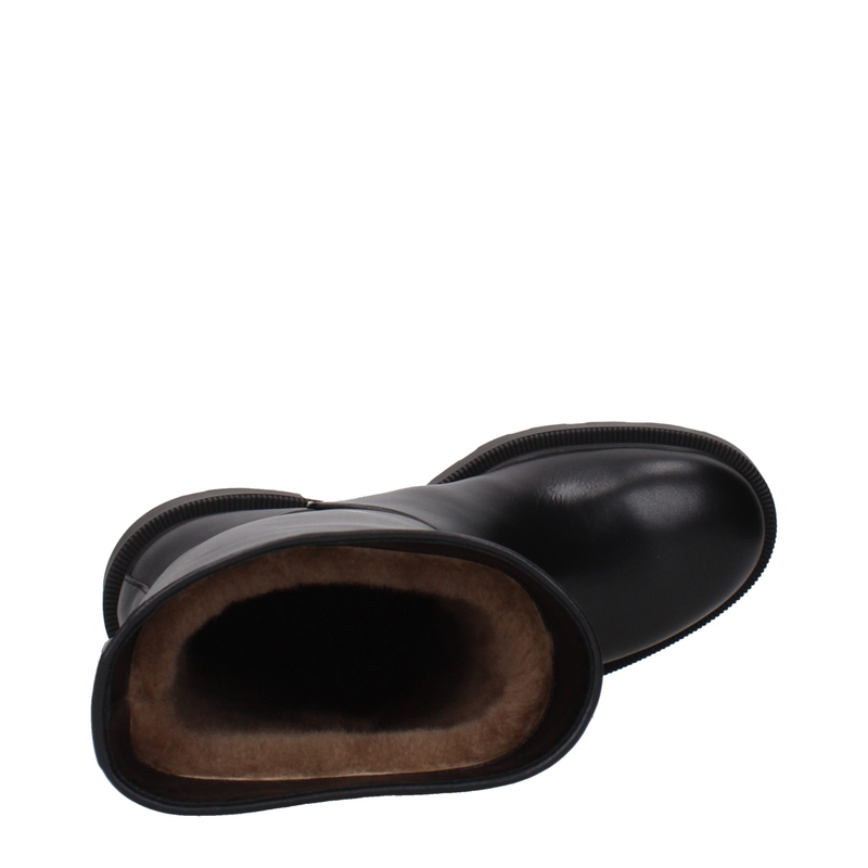 Black leather boots-null