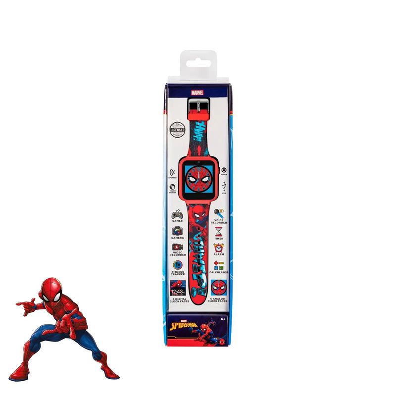 Spider-man interactive kids' silicon strap watch image number null
