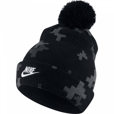 Sportswear unisex seasonal beanie, Black / White, medium