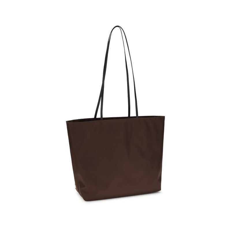 Brown polyamide shoulder bag-null