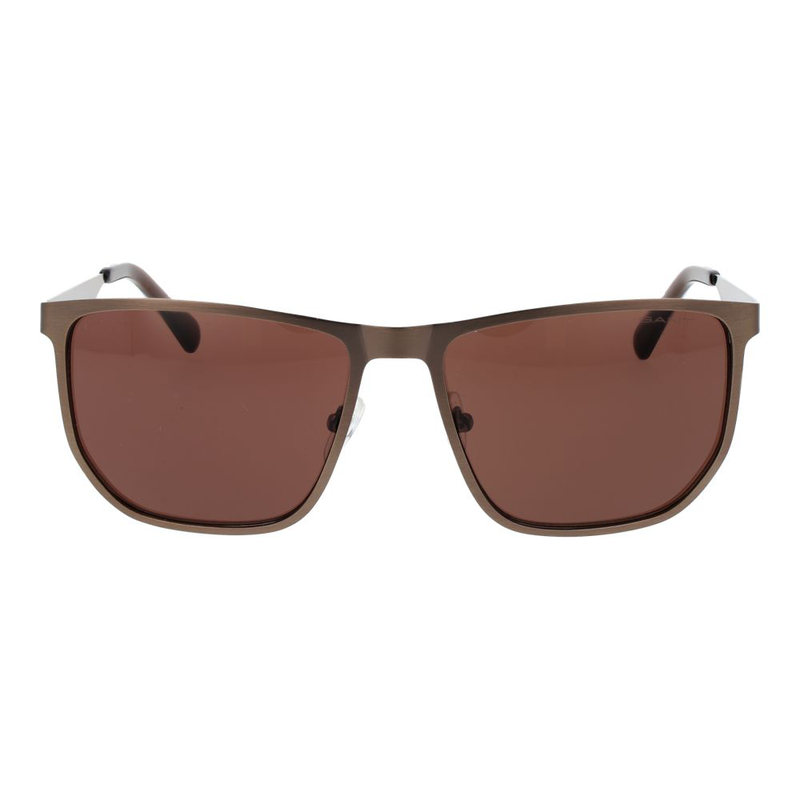 Brown metal sunglasses-null