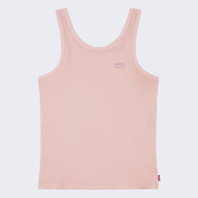 Girls meet and greet ribbed tank, Pink, medium