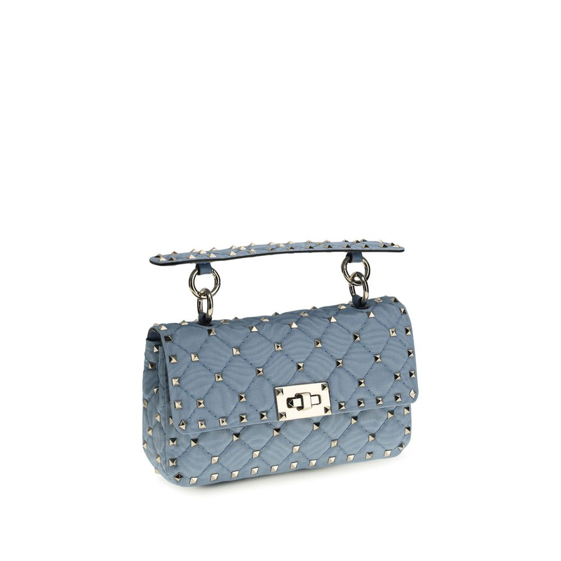 Blue viscose shoulder bag-null