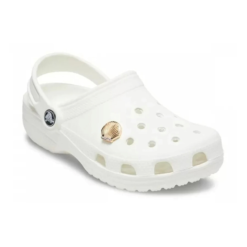 Crocs jibbitz   gold seashell-null