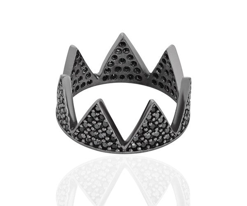 Hestia full zircon crown ring-null