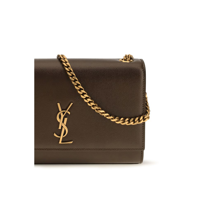 Brown calf leather bos taurus shoulder bag-null