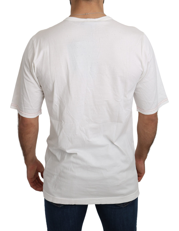 White leopard royal top t-shirt-null