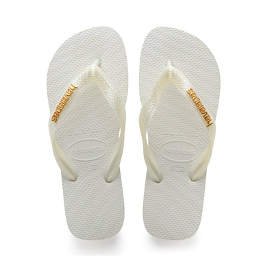 Logo metallic, White / Gold, medium